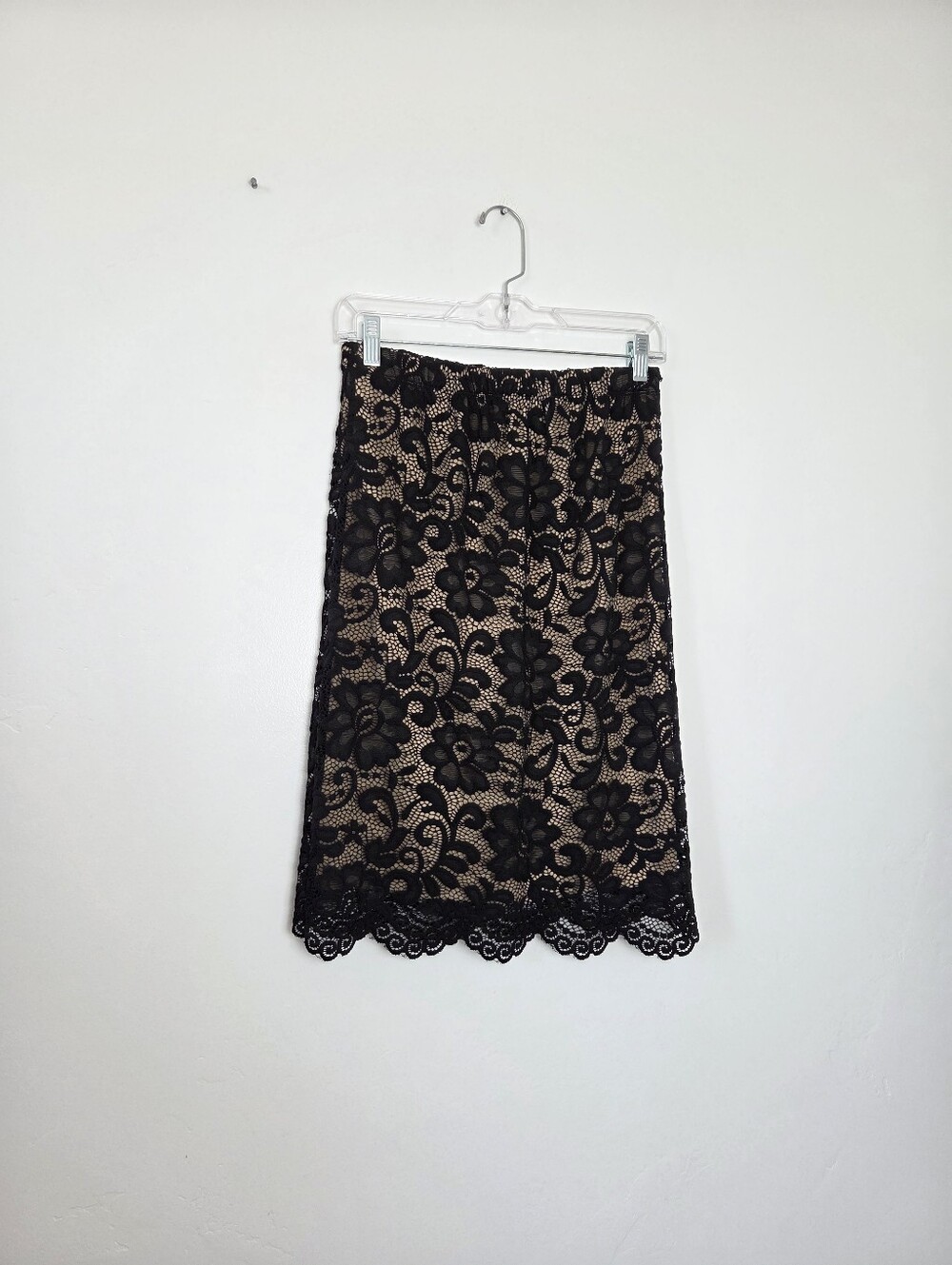 Olivia Blu Black Lace Pencil Skirt Formal Elegant Gothic Victorian Whimsigoth S